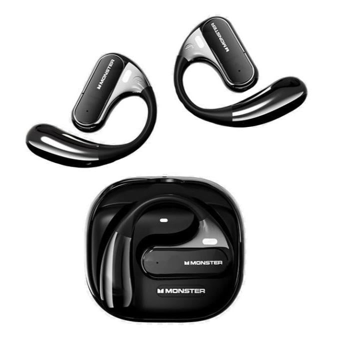 Monster AC320 Open-Ear Wireless Earbuds - Bluetooth 6.0 Headphones with Deep Bass
