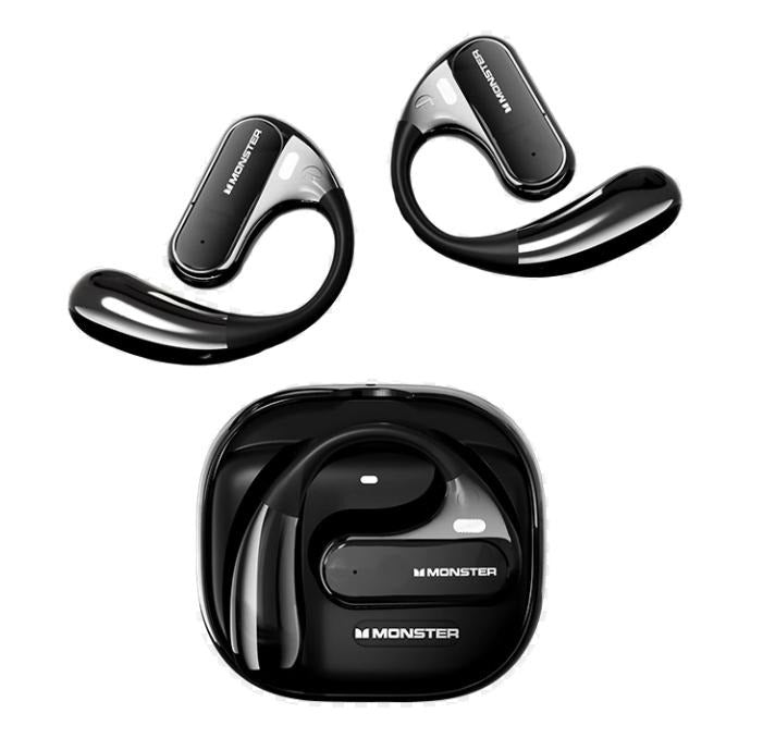 Monster AC320 Open-Ear Wireless Earbuds - Bluetooth 6.0 Headphones with Deep Bass