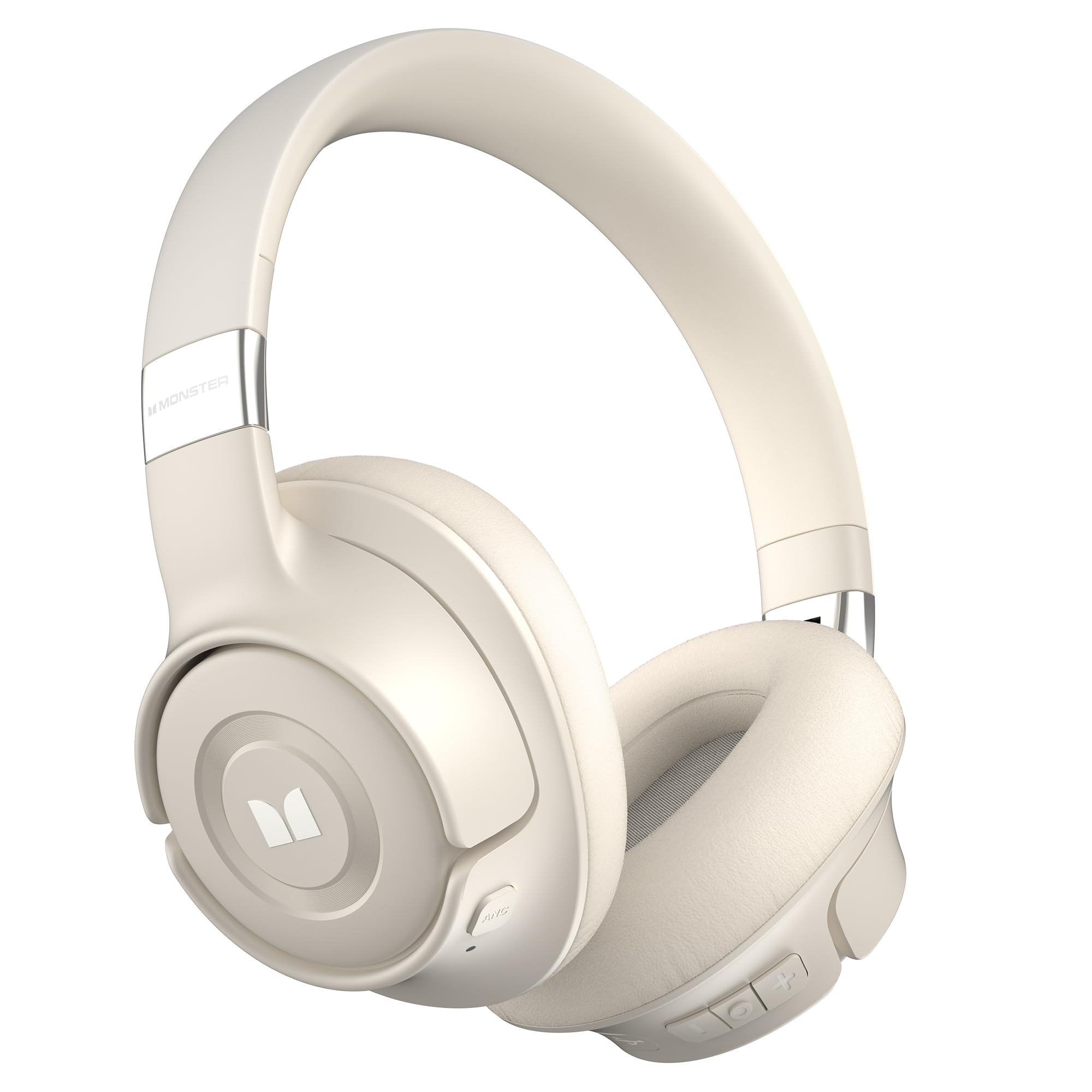 Monster E67 ANC Over-Ear Headphones, Bluetooth 5.4, Pure Bass & 60H Playtime