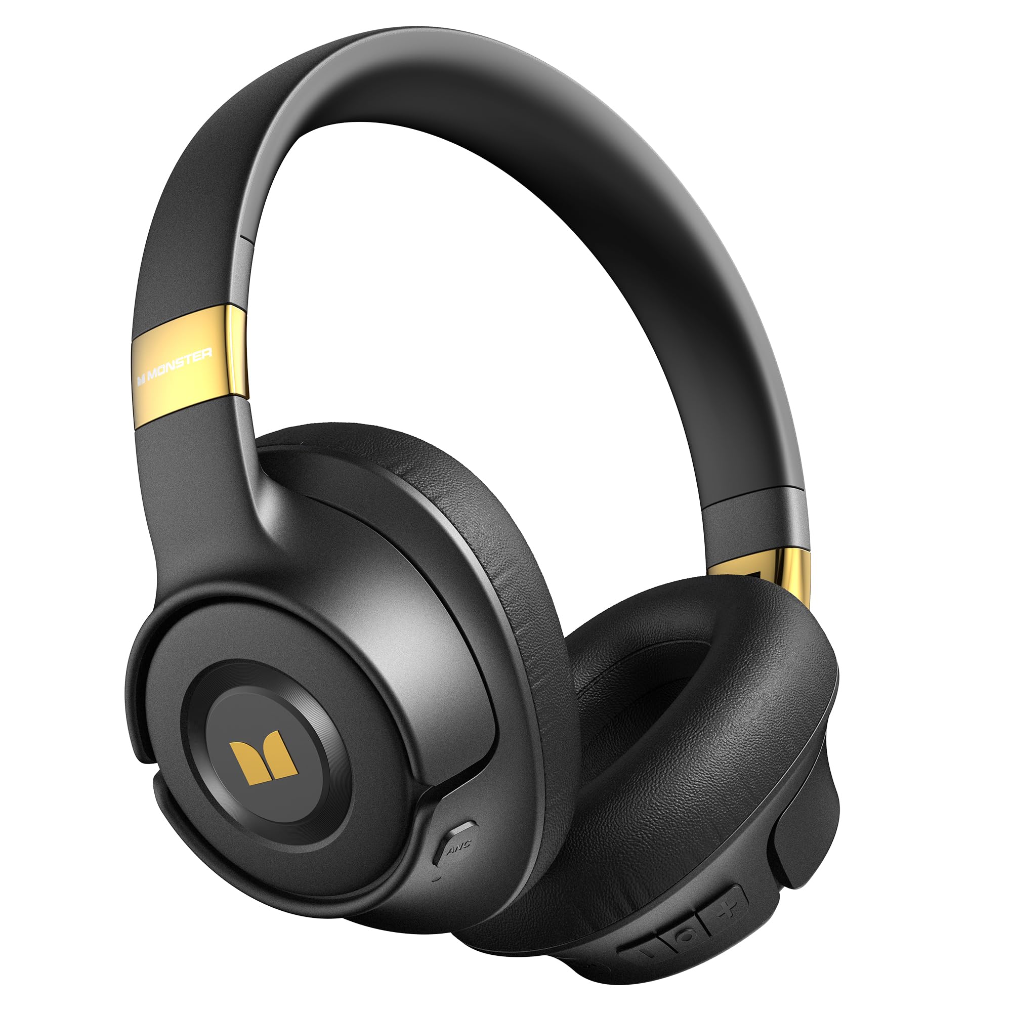 Monster E67 ANC Over-Ear Headphones, Bluetooth 5.4, Pure Bass & 60H Playtime