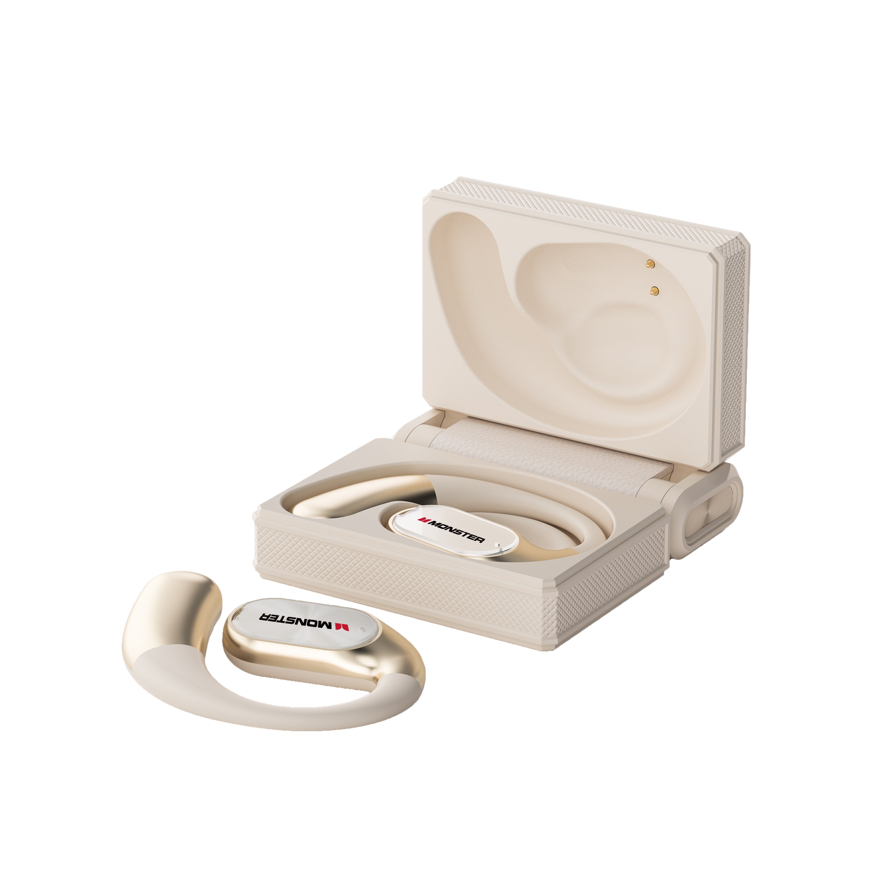 Monster AC530 Dual-Fold Wireless Earbuds - 145H Playtime, Bluetooth 6.0 Headphones