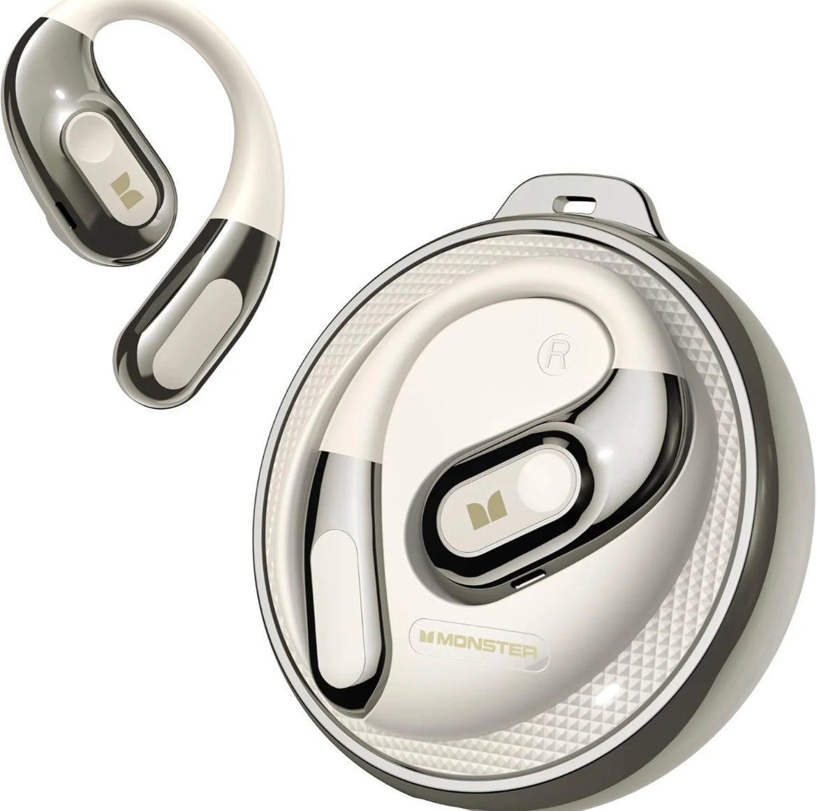 Monster AC330 Open-Ear Wireless Earbuds - Bluetooth 5.4 with 24H Playtime