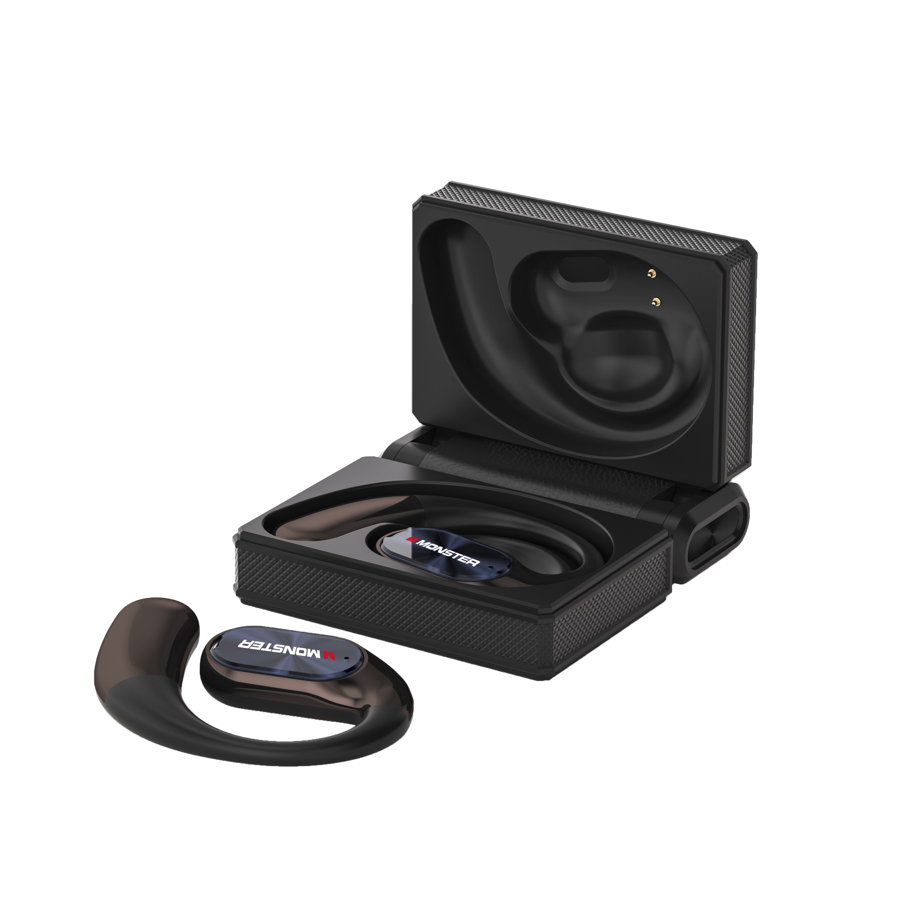 Monster AC530 Dual-Fold Wireless Earbuds - 145H Playtime, Bluetooth 6.0 Headphones
