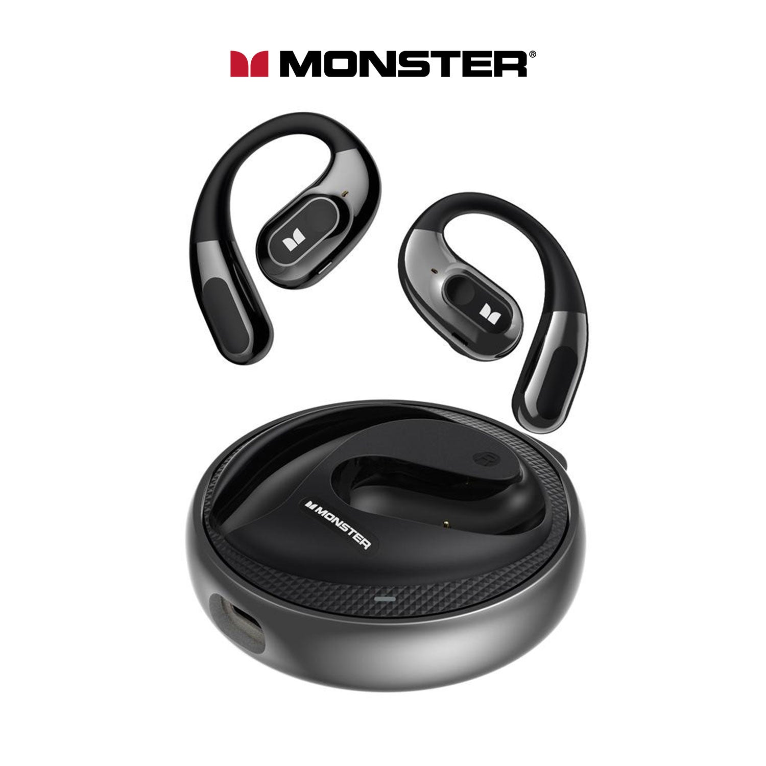 Monster AC330 Open-Ear Wireless Earbuds - Bluetooth 5.4 with 24H Playtime
