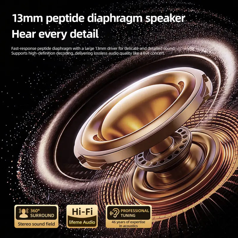 Monster AC235 Wireless Ear Hook Headphones - 40H Playtime, Bluetooth 6.0 Sport Earbuds