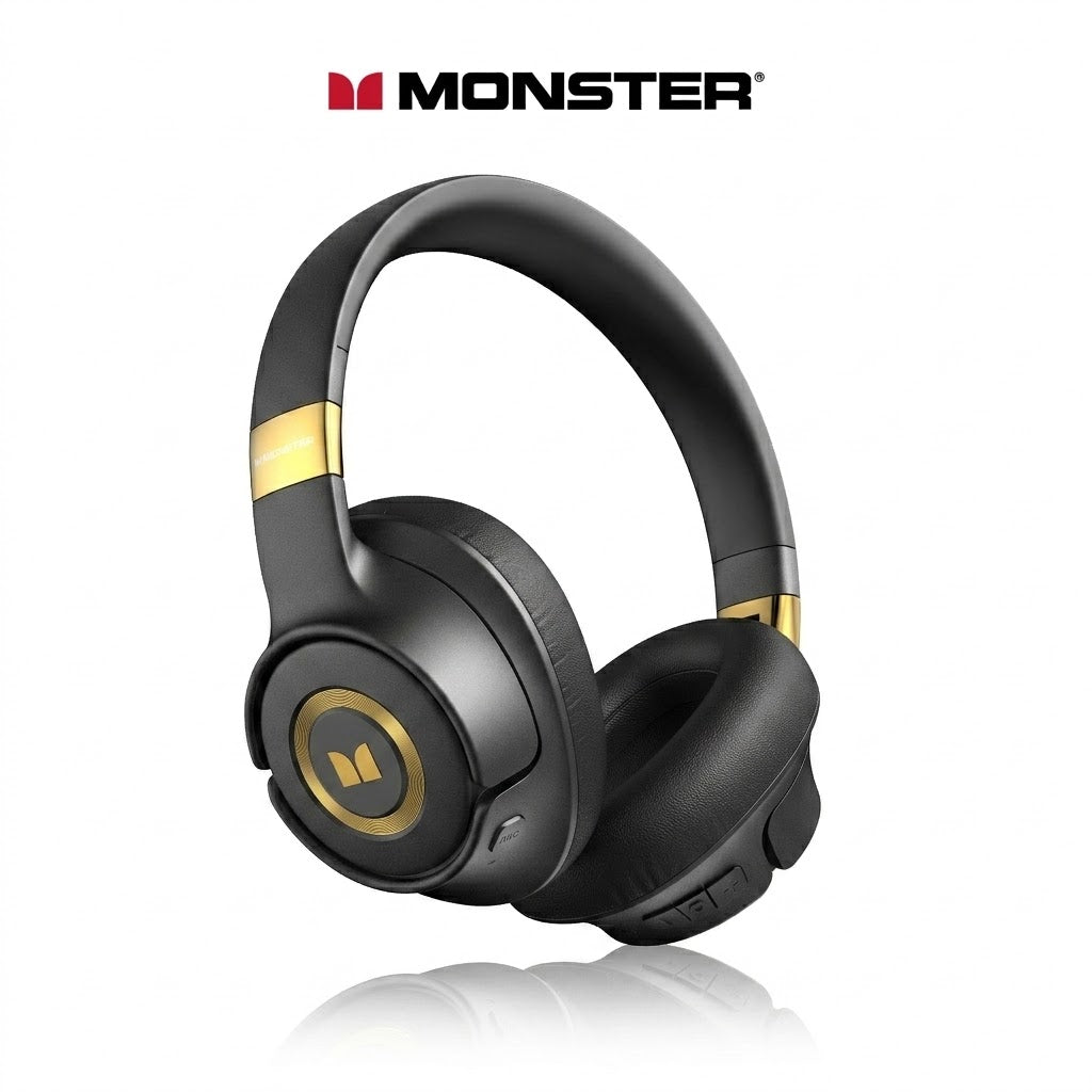 Monster E67 ANC Over-Ear Headphones, Bluetooth 5.4, Pure Bass & 60H Playtime