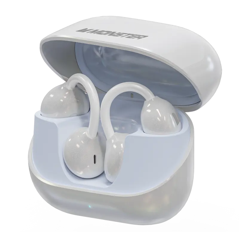 Monster AC235 Wireless Ear Hook Headphones - 40H Playtime, Bluetooth 6.0 Sport Earbuds