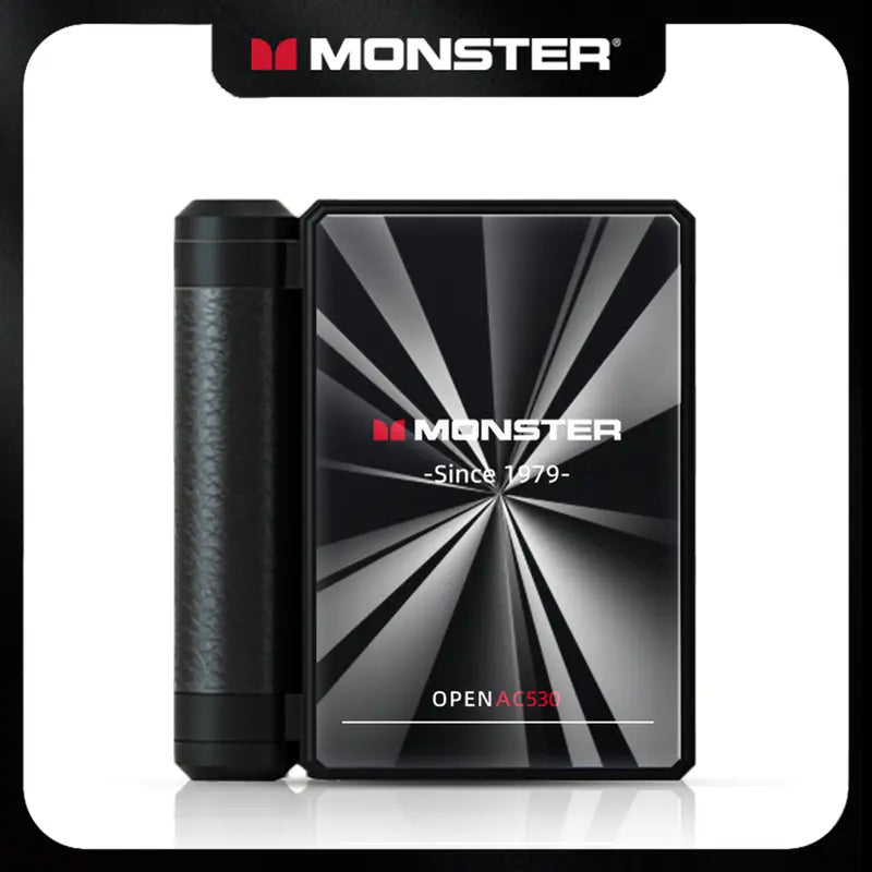 Monster AC530 Dual-Fold Wireless Earbuds - 145H Playtime, Bluetooth 6.0 Headphones