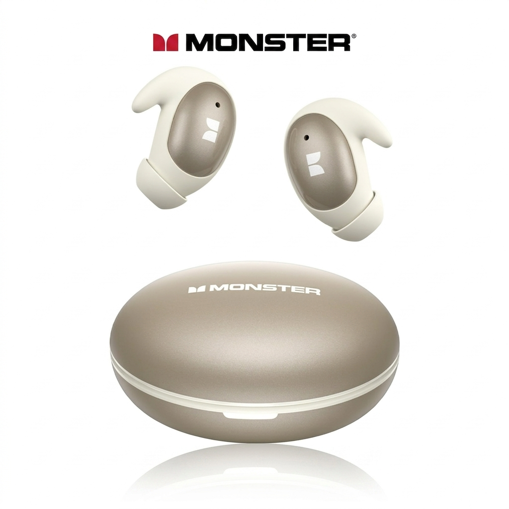 Monster W57 Sleep Earbuds - Ultra-Thin for Side Sleepers